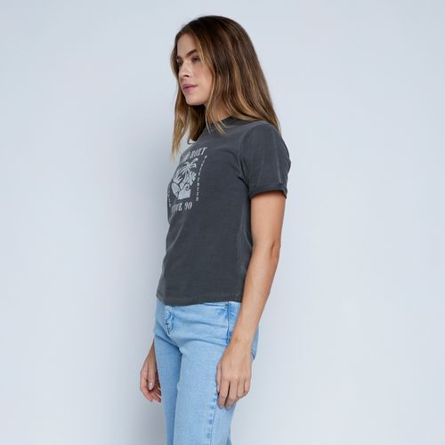 Blusa M/C Summer Fun Preto