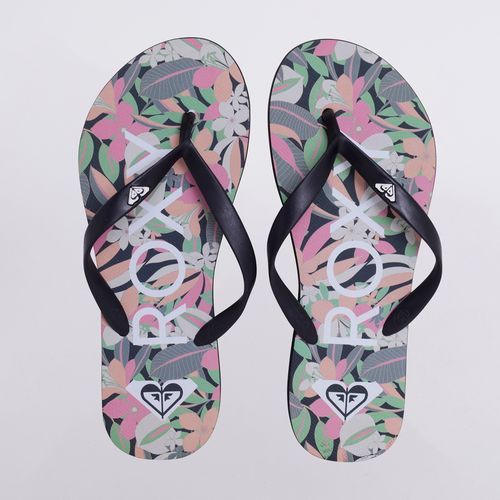 Chinelo Roxy Bermuda Print KPM Preto