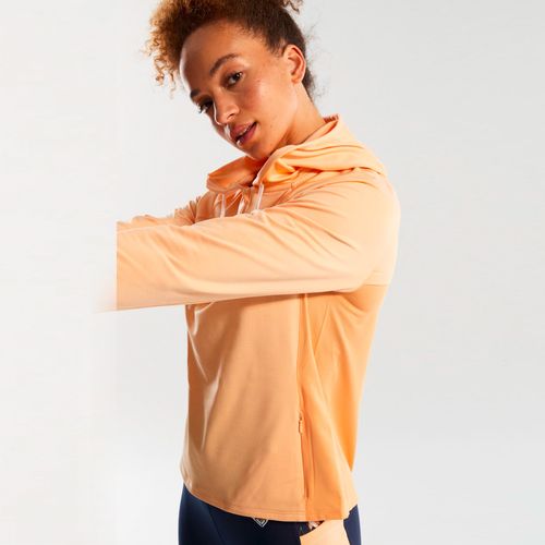 Moletom Roxy Fech See The Good Mesh Hoodie Peach Fuzz