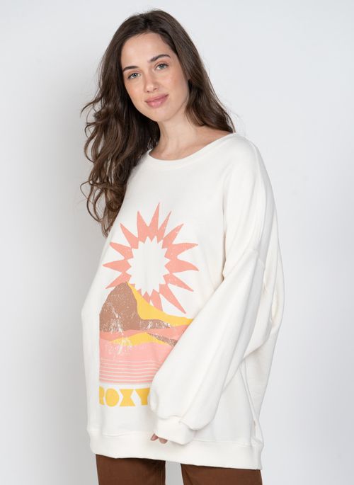 Moletom Roxy Lineup Off White