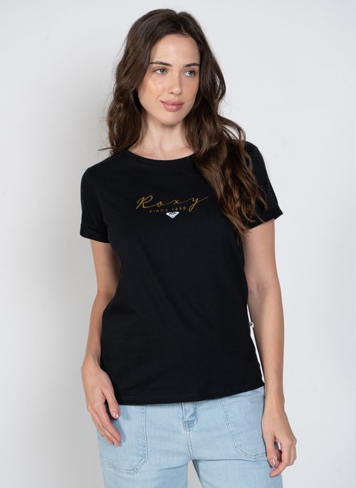Blusa Roxy M/C Shine Bright Preto