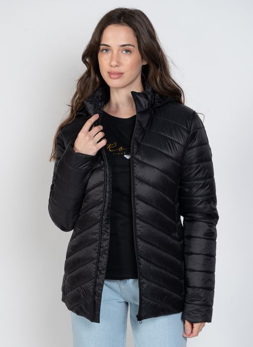 Jaqueta Roxy Coastel Road Hooded Preto
