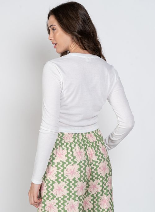 Blusa Roxy M/L Baby T Off White