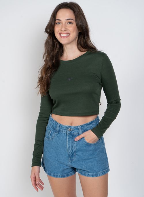 Blusa Roxy M/L Baby T Verde