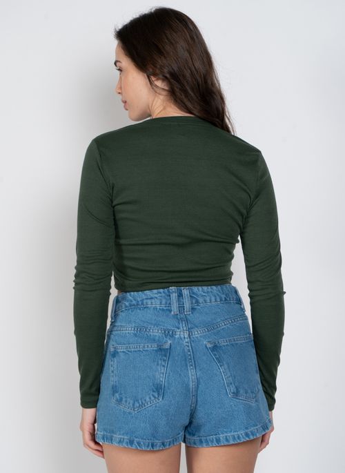 Blusa Roxy M/L Baby T Verde