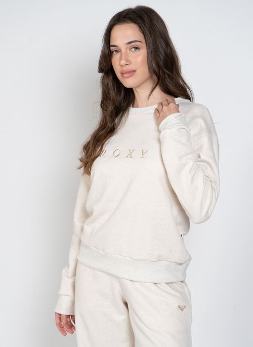 Moletom Roxy Care In Morning Sunshine Off White