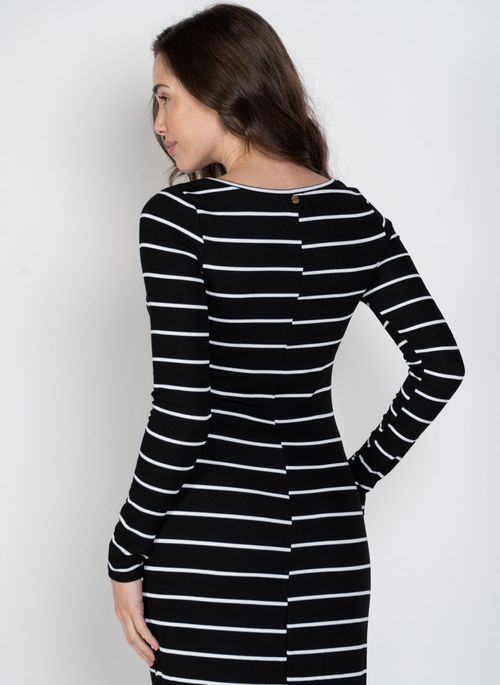 Vestido Roxy Roxy List Preto