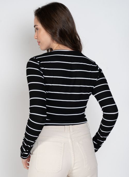 Blusa Roxy M/L Rise Vibe Preto