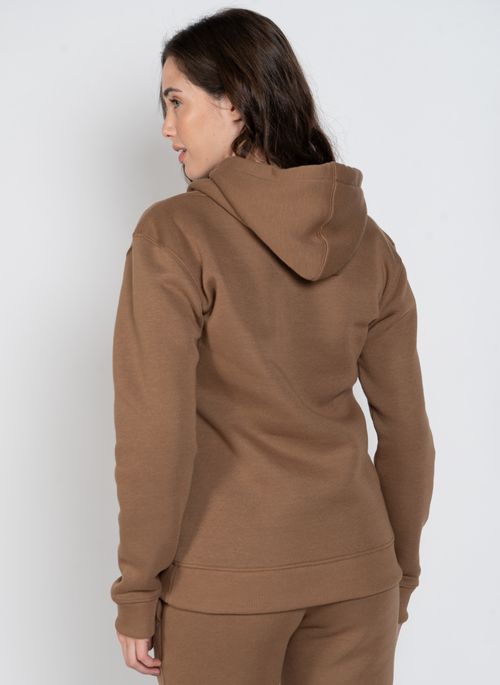 Moletom Roxy Fech Chic Basic Marrom