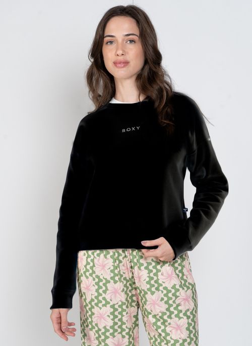 Moletom Roxy Care Basic Girl Preto