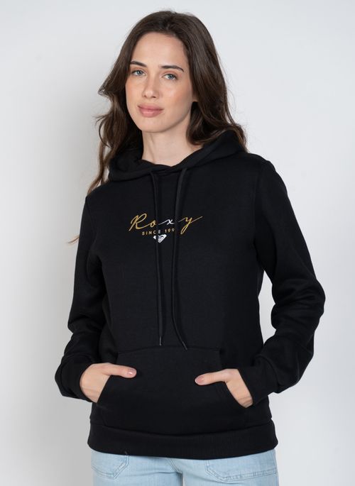 Moletom Roxy Fech Gold Life Preto