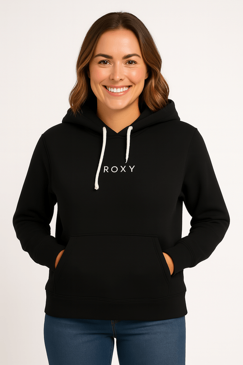 Moletom Roxy Fech Chic Basic Preto