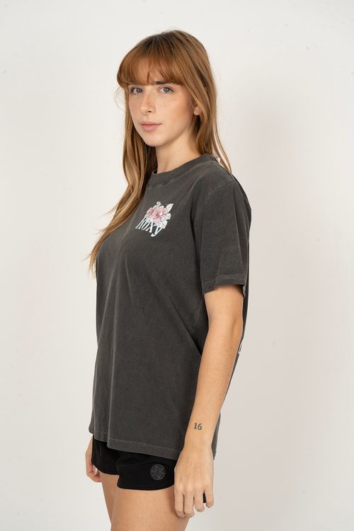 Blusa Roxy M/C Tall Oversize Washed Preto