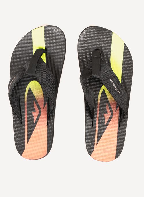 Chinelo Quiksilver Layback Holmes Preto