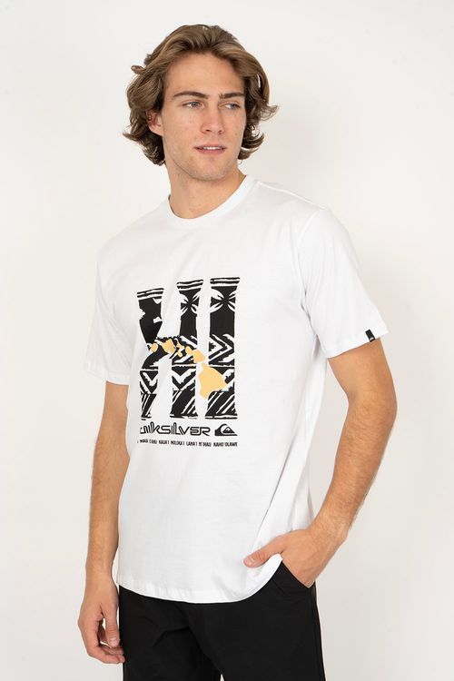 Camiseta Quiksilver M/C Hi Island Branco