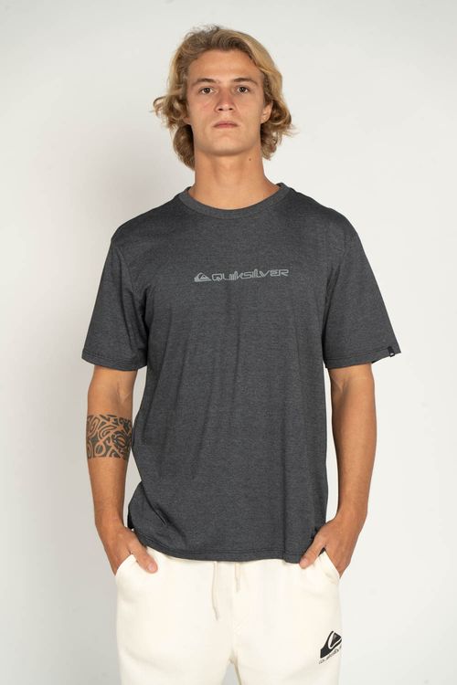 Camiseta Quiksilver M/C New Omni Preto Mescla