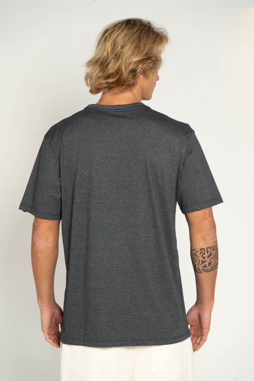 Camiseta Quiksilver M/C New Omni Preto Mescla