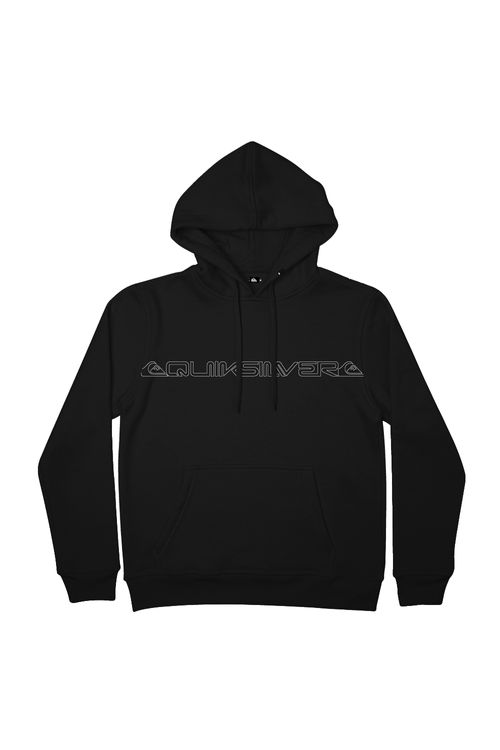 Moletom Quiksilver Word Block 310G Preto