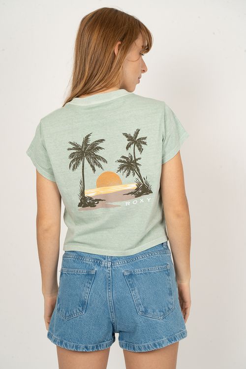 Blusa Roxy M/C Morning Hike Verde