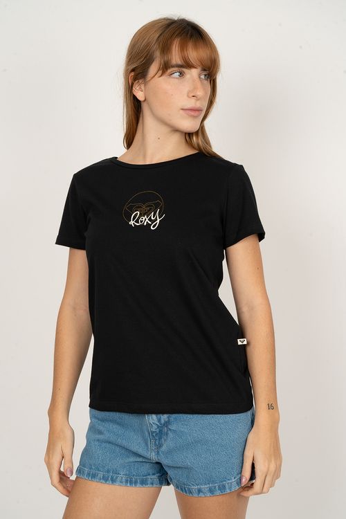 Blusa Roxy M/C Ocean Regular Preto