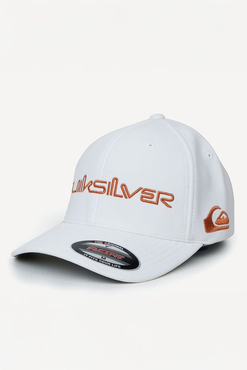 Boné Quiksilver Emb Type Down Word White