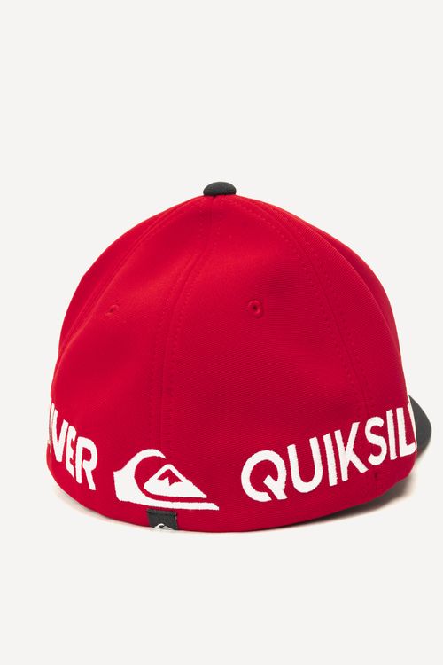 Boné Quiksilver Emb Square Red