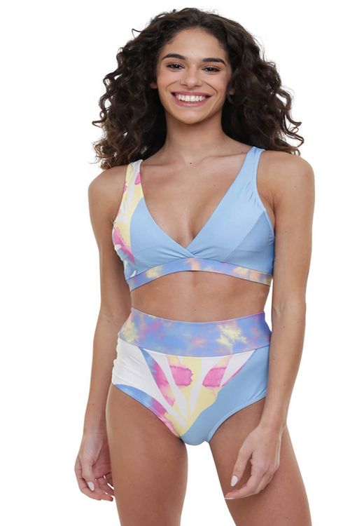 Biquíni Roxy Popsurf Colors Azul