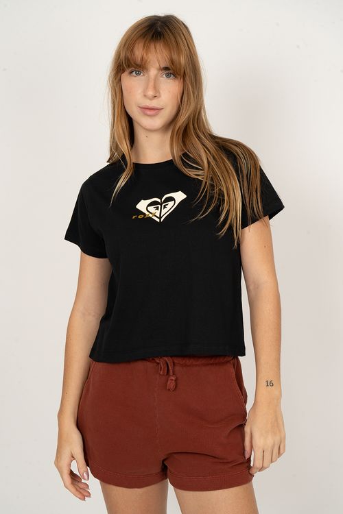 Blusa Roxy M/C With Love Preto