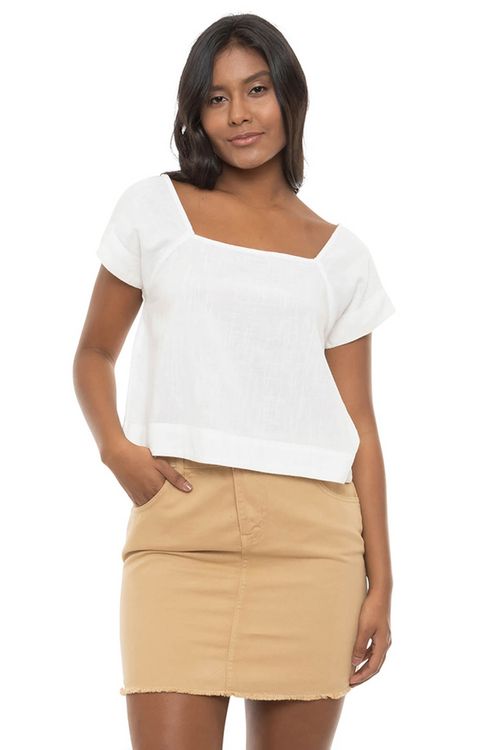 Blusa Roxy M/C Ocean Amor Snow White