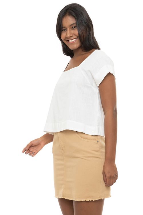 Blusa Roxy M/C Ocean Amor Snow White