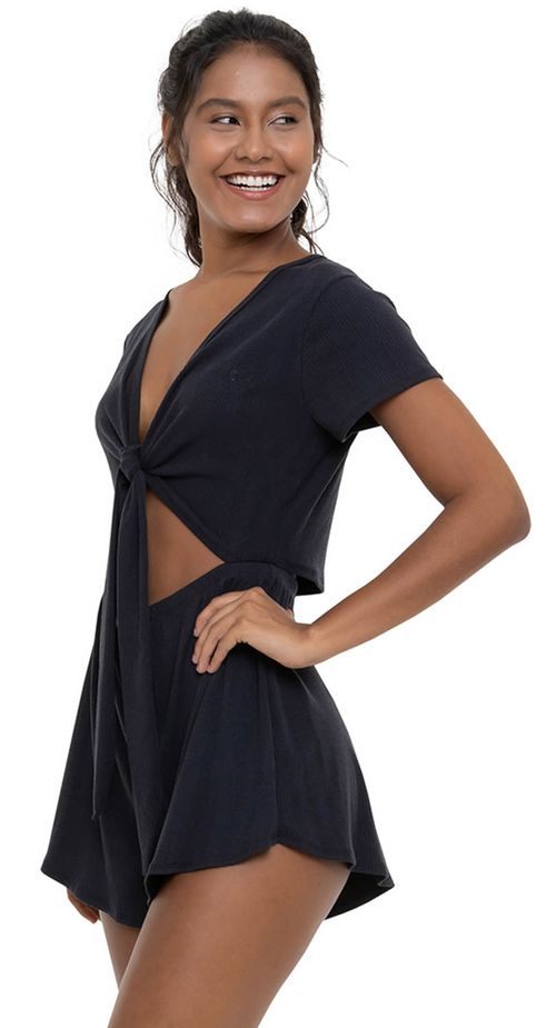 Macaquinho Roxy Catch Me If You Can Preto