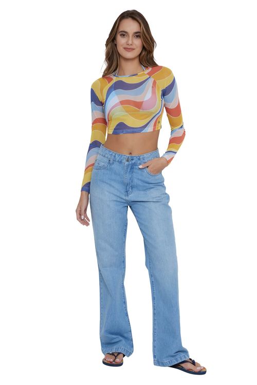 Blusa Roxy M/L Just A Friend Ls Tiger Lily Cruz