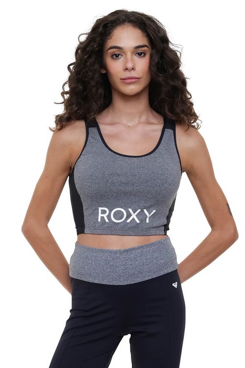 Regata Roxy Work This Time Cinza Mescla