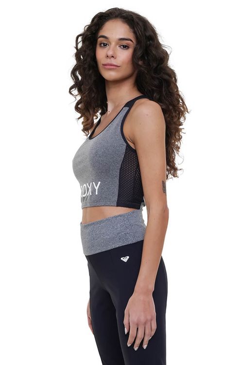 Regata Roxy Work This Time Cinza Mescla