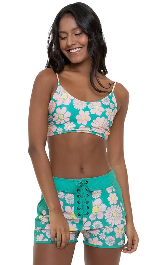 Boardshort Roxy Pop Surf Bush Verde