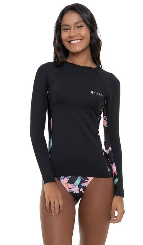 Camiseta Roxy Surf Print Everywhere Tn Preto