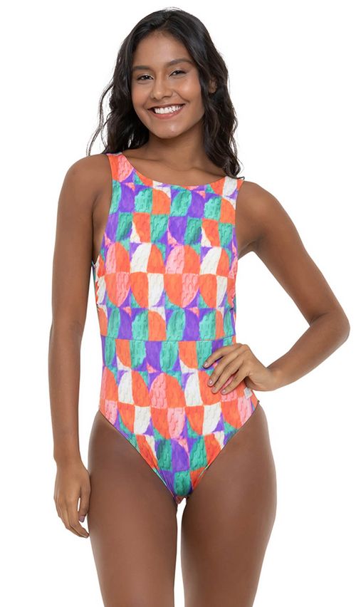 Maiô Roxy Stella Jean One Piece Holly Green Zo