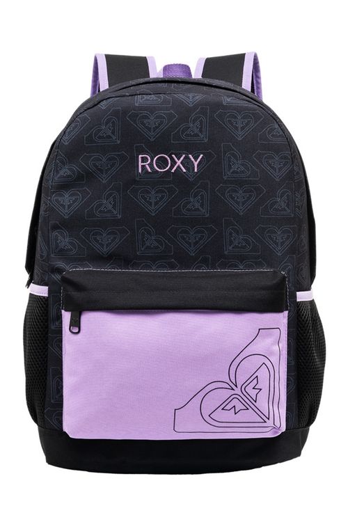 Mochila Roxy 17 Esportiva Pop 02 Preto Estampado