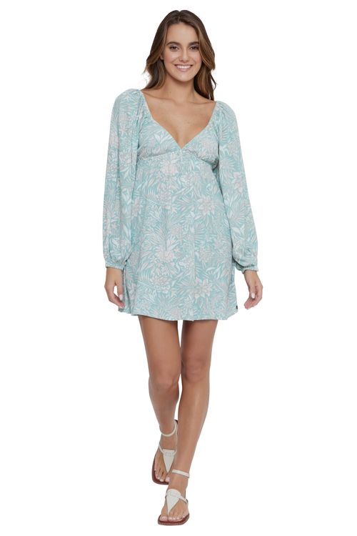 Vestido Roxy Sweetest Shores Dress Blue Surf Planao Apparel