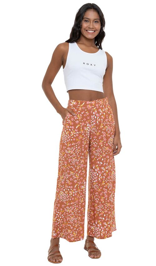 Calça Roxy Midnight Avenue Baked Clay Dancing Days