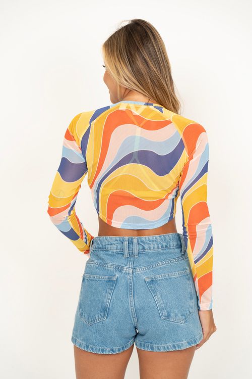 Blusa Roxy M/L Just A Friend Ls Tiger Lily Cruz