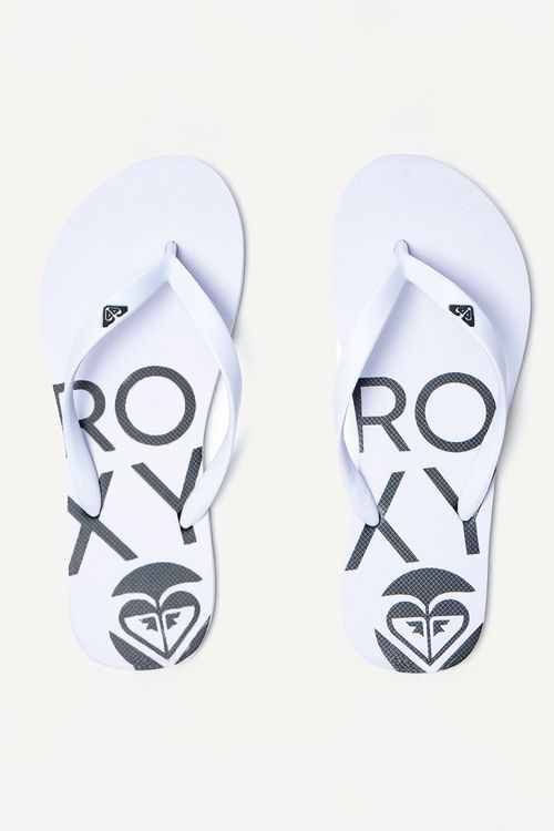 Chinelo Roxy Circle Logo Branco