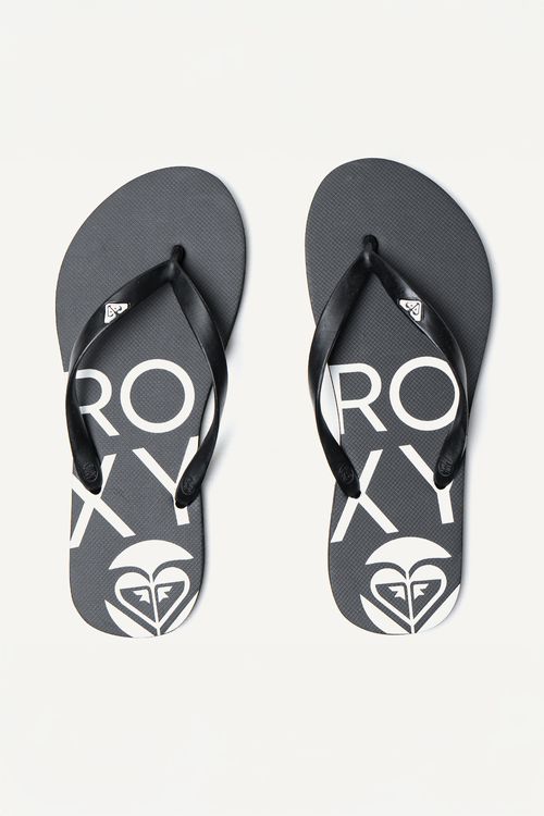 Chinelo Roxy Circle Logo Preto