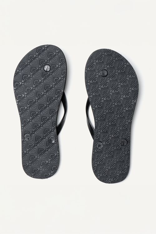 Chinelo Roxy Circle Logo Preto