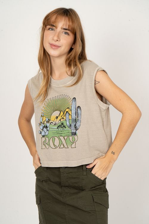 Blusa Roxy M/C There Is Life Off White