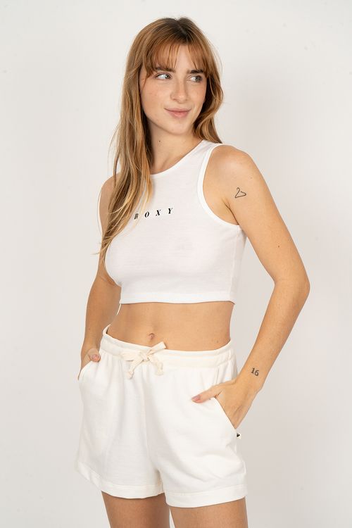 Blusa Roxy M/C Go For It Tank Off White