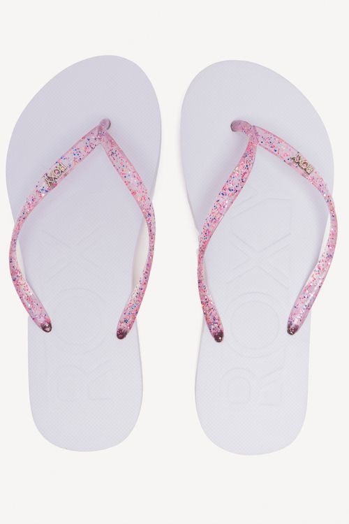 Chinelo Roxy Sparkling Branco