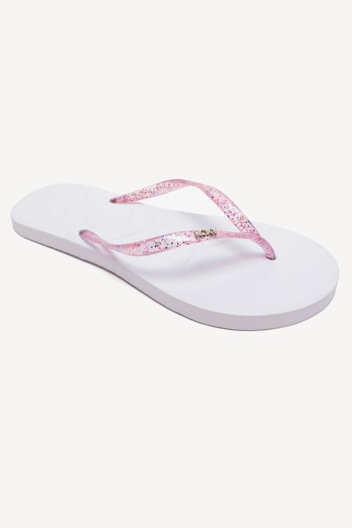 Chinelo Roxy Sparkling Branco