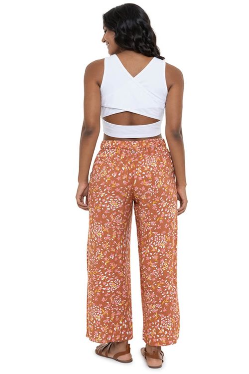 Calça Roxy Midnight Avenue Baked Clay Dancing Days