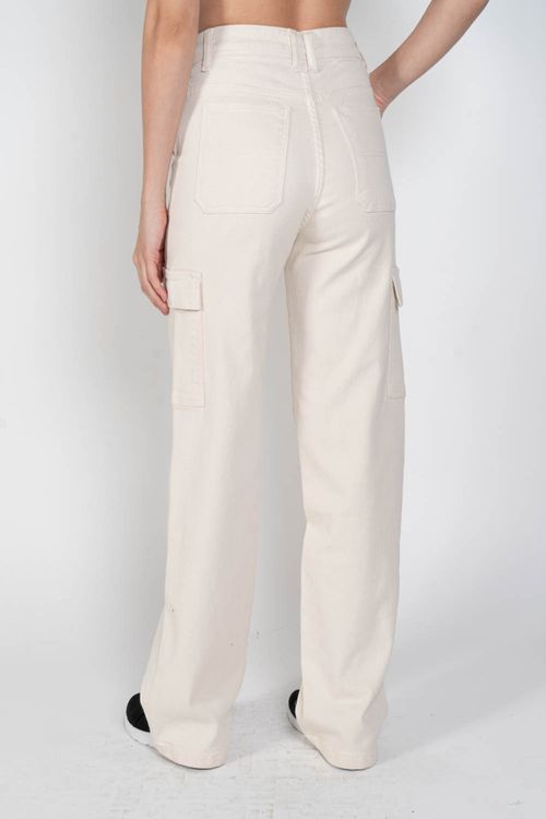 Calça Roxy Left Again Cargo Off White
